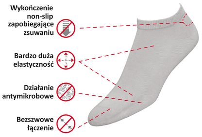 JJW STOPKI MINI BAMBOO NON-SLIP DAMSKIE I MĘSKIE
