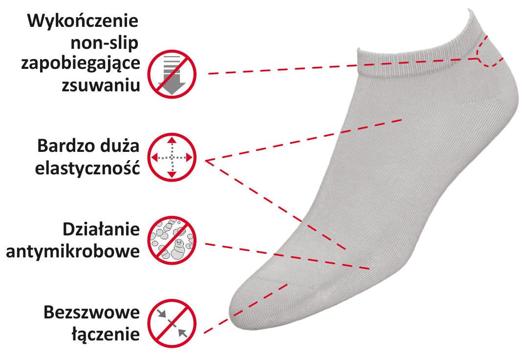 JJW STOPKI MINI BAMBOO NON-SLIP DAMSKIE I MĘSKIE