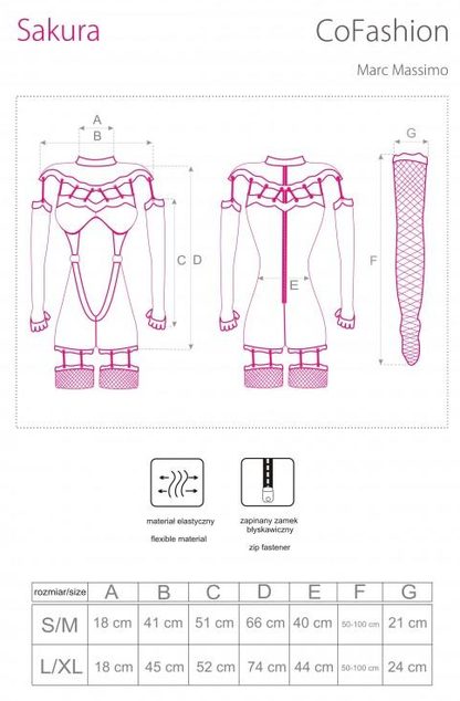 COFASHION BODYSTOCKING SAKURA CF 90357