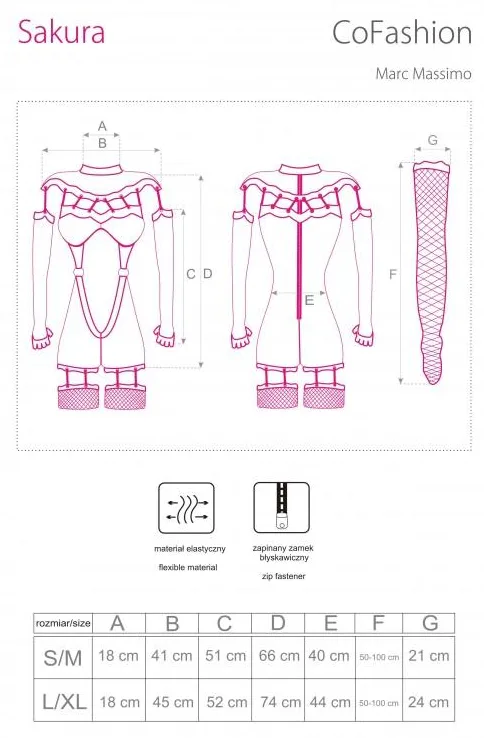 COFASHION BODYSTOCKING SAKURA CF 90357
