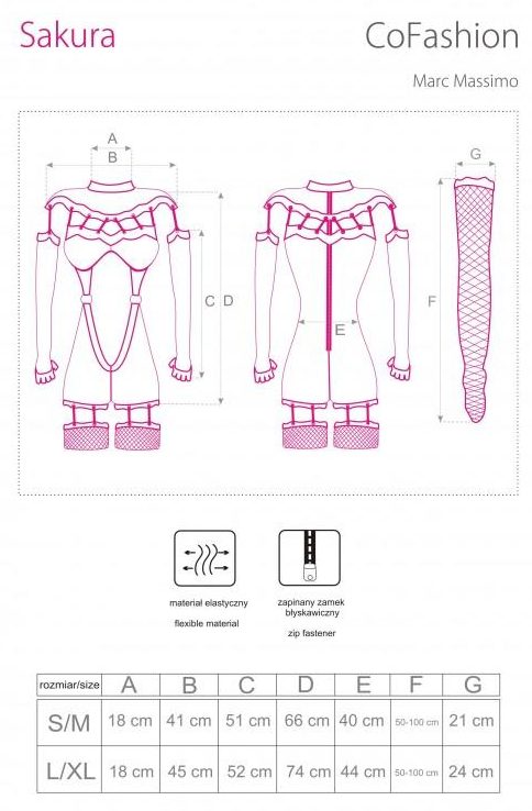 COFASHION BODYSTOCKING SAKURA CF 90357