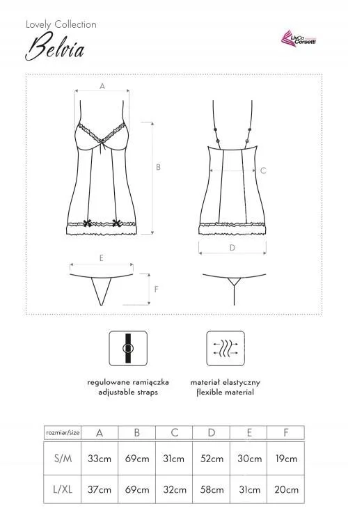 LIVCO CORSETTI FASHION KOMPLETY BELVIA LC 90213