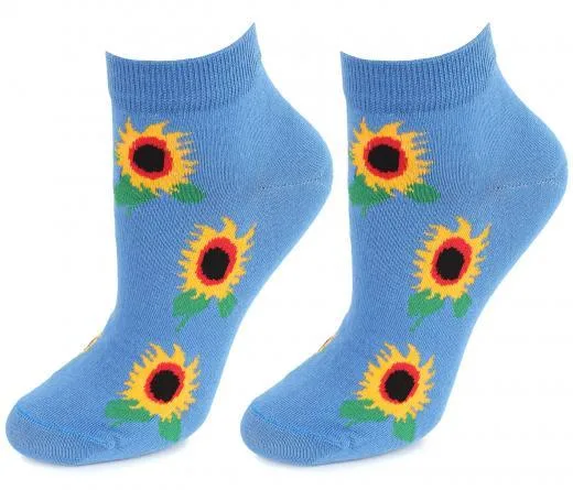 MARILYN SKARPETKI  FOOTIES SUNFLOWERS WOMAN
