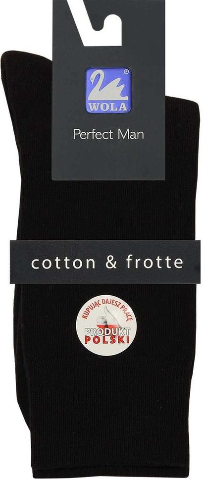 SKARPETKI GŁADKIE FROTTE PERFECT MAN - Z FROTTE W STOPIE U94011