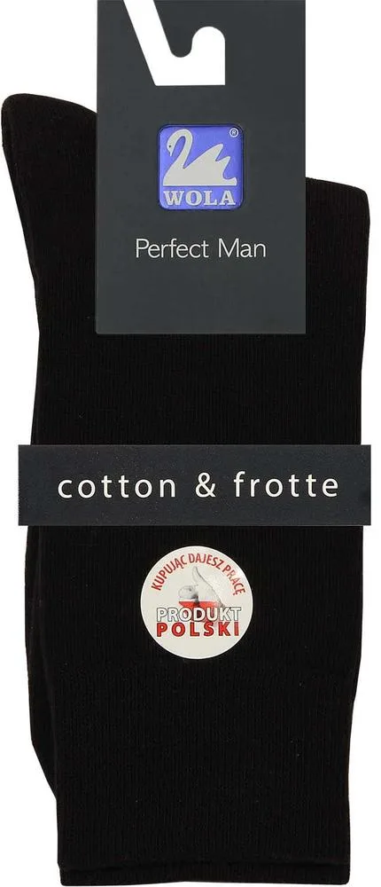 SKARPETKI GŁADKIE FROTTE PERFECT MAN - Z FROTTE W STOPIE U94011