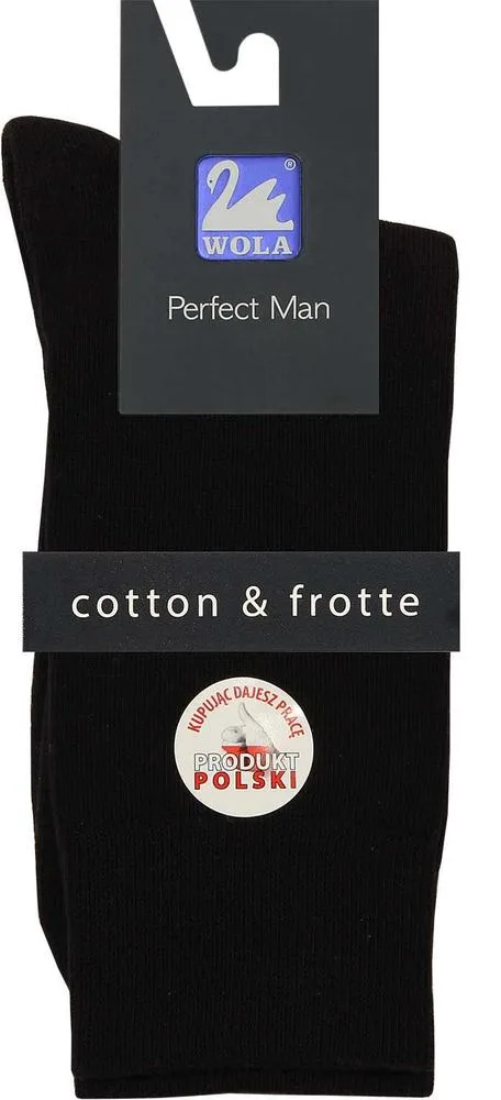 SKARPETKI GŁADKIE FROTTE PERFECT MAN - Z FROTTE W STOPIE U94011